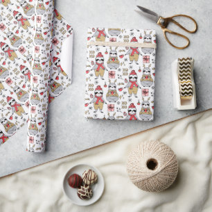 Silly Sloth Christmas Wrapping Paper
