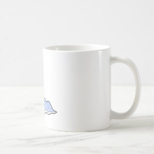 silly sluggy blue monster coffee mug