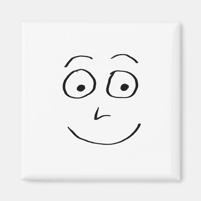 Silly Smile Doodlenut by Cussdum Designs Magnet (Front)