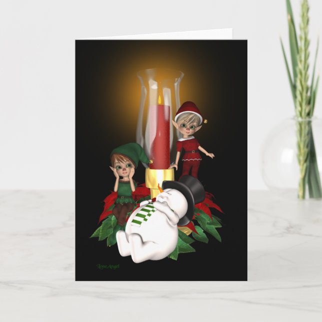 Silly Snowman Holiday Card (Front)
