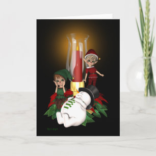Silly Snowman Holiday Card