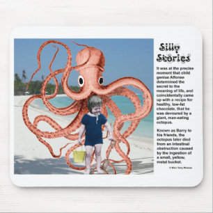 Silly Stories: Man-eating Octopus Mouse Pad