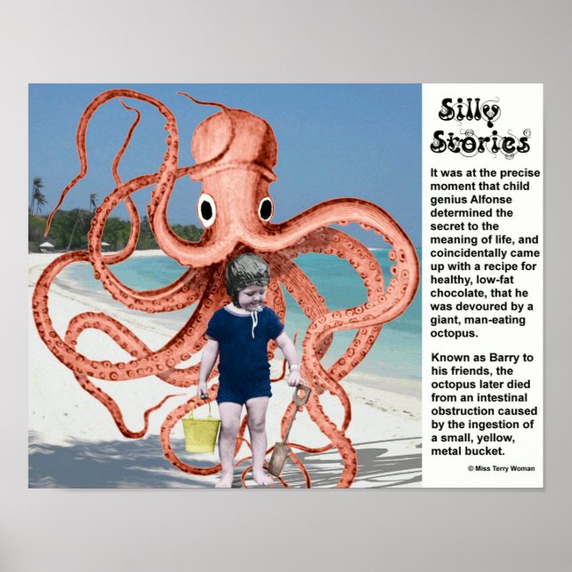 Silly Stories: Man-eating Octopus Poster (Front)