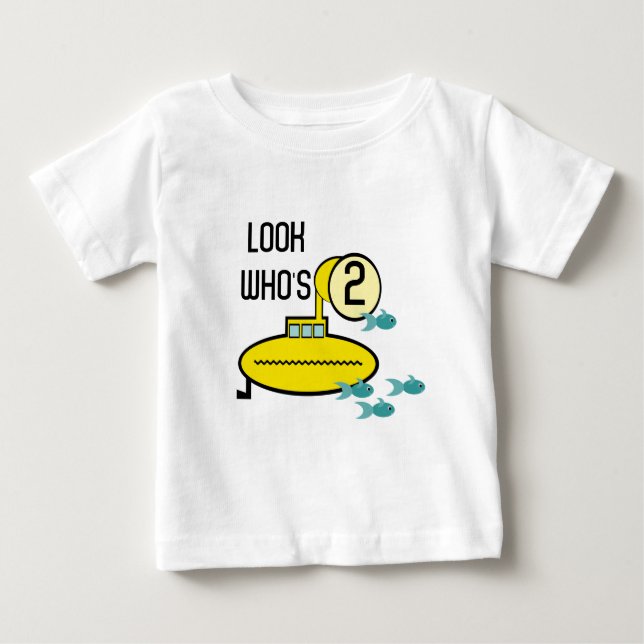 Silly Submarine Baby T-Shirt (Front)