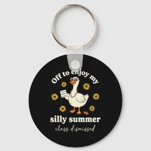 Silly Summer Goose Cl Dismissed Key Ring