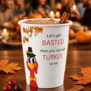 Silly Thanksgiving Paper Cup