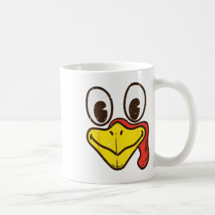 Silly Turkey Face Funny Thanksgiving Dinner Men Wo Coffee Mug