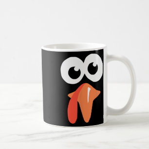 Silly Turkey Face Funny Thanksgiving Fall Joke Hum Coffee Mug
