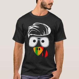 Silly Turkey Face Funny Thanksgiving Fall Joke Hum T-Shirt