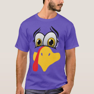 SILLY TURKEY FACE, THANKSGIVING DAY, FUNNY FAMILY  T-Shirt