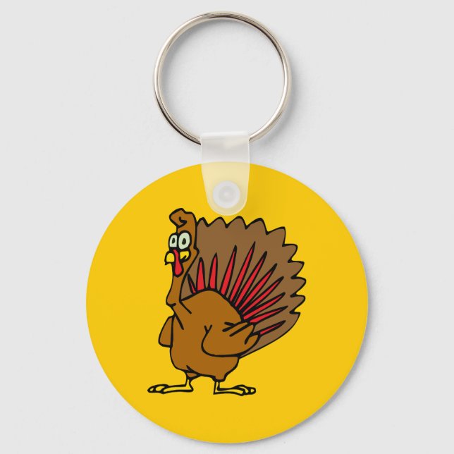 Silly Turkey Key Ring (Front)