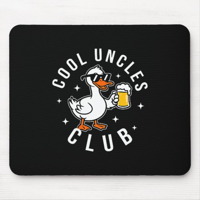 Silly Uncle Goose Cool Uncles Club Shirt Men Uncle Mouse Pad (Front)