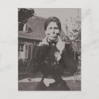 Silly Victorian Era Photo Woman Making Funny Face