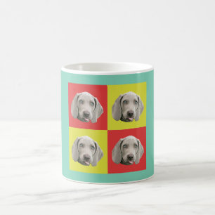 Silly Weimaraner Pop Art Coffee Mug