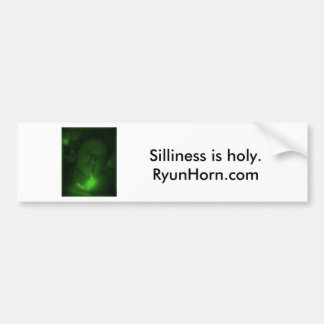 SillyGreenPhotoBumperSticker Bumper Sticker