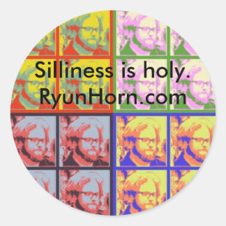 SillyPopSticker Classic Round Sticker