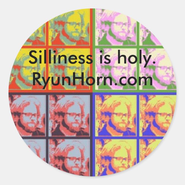 SillyPopSticker Classic Round Sticker (Front)