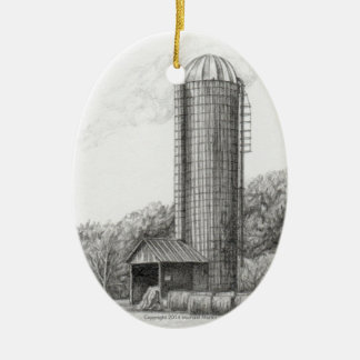 Silo Farming Ornament
