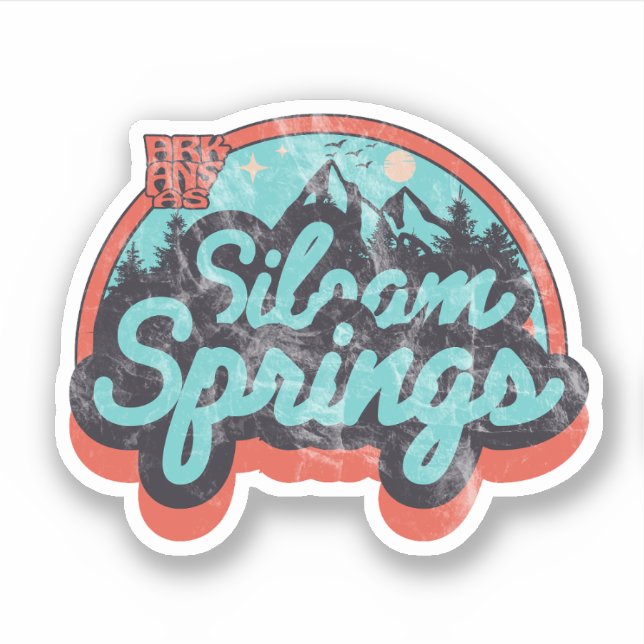 Siloam Springs, Arkansas  Sticker (Front)