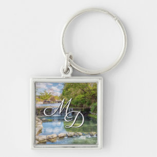 Siloam Springs Sager Creek Waterfall Keychain