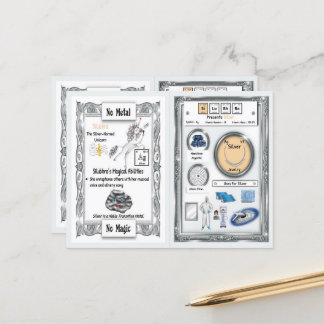 Silubhra - Silver Horn Unicorn Game Card