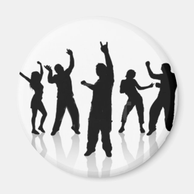Silueta de  baile magnet (Front)