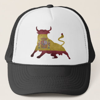 Silueta Toro Bandera de España Trucker Hat