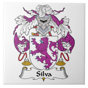 Silva Family Crest Ceramic Tile
