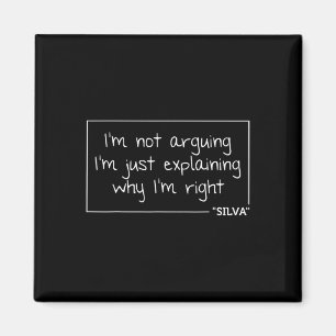 Silva Gift Quote Personalised Name Funny Birthday Magnet