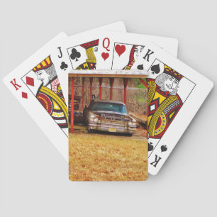 Silver 1963 Sadan Deville Playing Cards