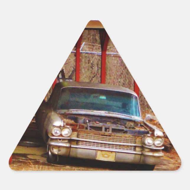 Silver 1963 Sadan Deville Triangle Sticker (Front)