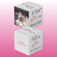 Silver 25 years anniversary pink photo