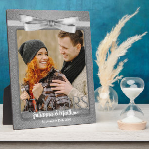 Silver 25th Wedding Anniversary 8x10 Photo Frame