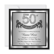 Silver 50th Birthday Party