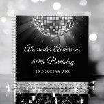 Silver 60th Birthday 70's Disco Ball Guest Book<br><div class="desc">Elevate your 60th birthday celebration with our Silver 60th Birthday Party 70's Disco Ball Guest Book, designed to add a touch of sophistication and retro flair to your milestone bash. In a shimmering shade of silver, this guest book exudes elegance and nostalgia. The disco ball graphic transports you back to...</div>