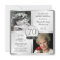 Silver 70th Birthday Invitations Then & Now Photos