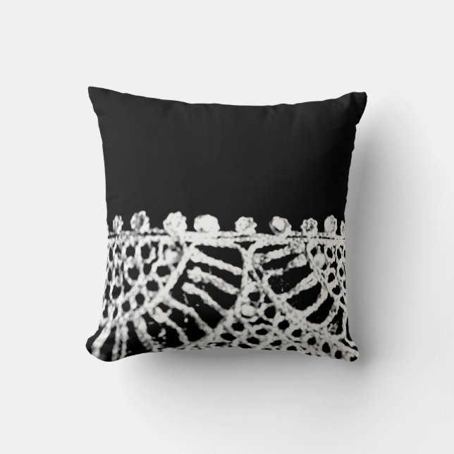 Silver Abaya Pattern Cushion (Front)