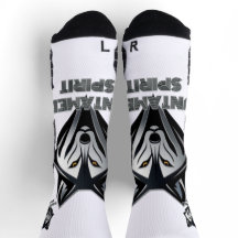 Silver-Accented Wolf Head with Abstract Shapes