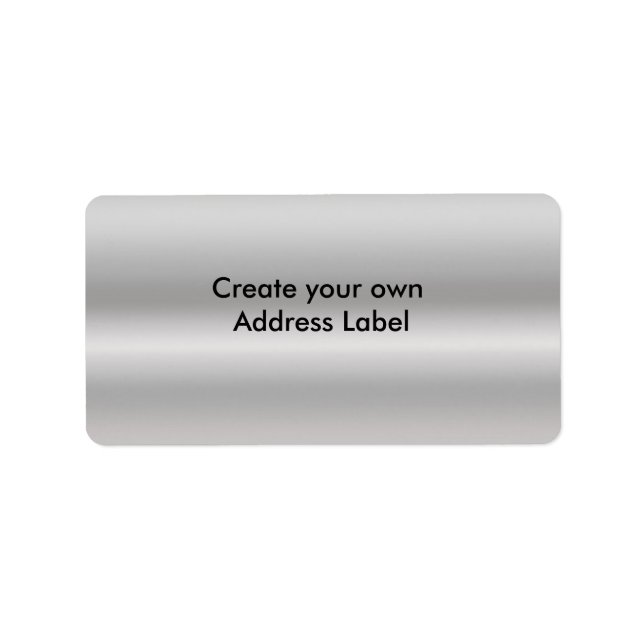 Silver Address Label (Front)