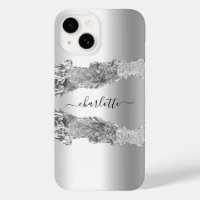 Silver agate marble name script
