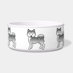 Silver Alaskan Malamute Cute Cartoon Dogs