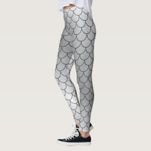 Red Snakeskin Pattern Capri Leggings