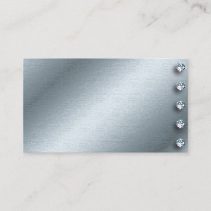 Silver and Diamond Business Card Design