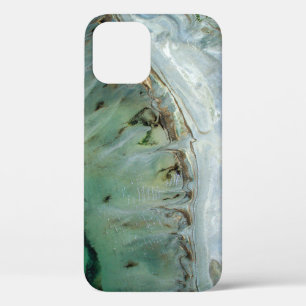Silver and gold abstract illustration iPhone 12 case