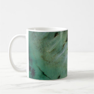 Silver and gold abstract illustration coffee mug