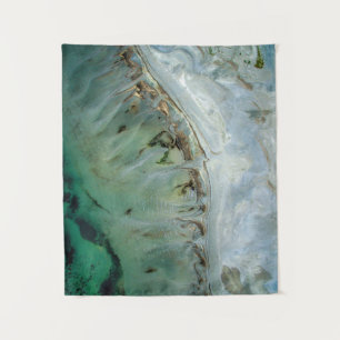 Silver and gold abstract illustration tapestry