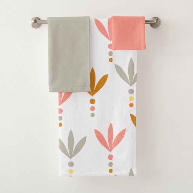 Silver and Gold Bath Towel Set (Insitu)