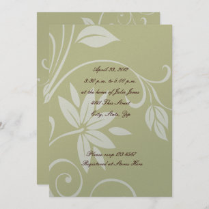 Silver and Gold Bridal Shower Invitation