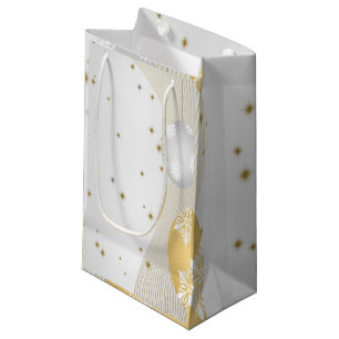 Silver and Gold Christmas Small Gift Bag
