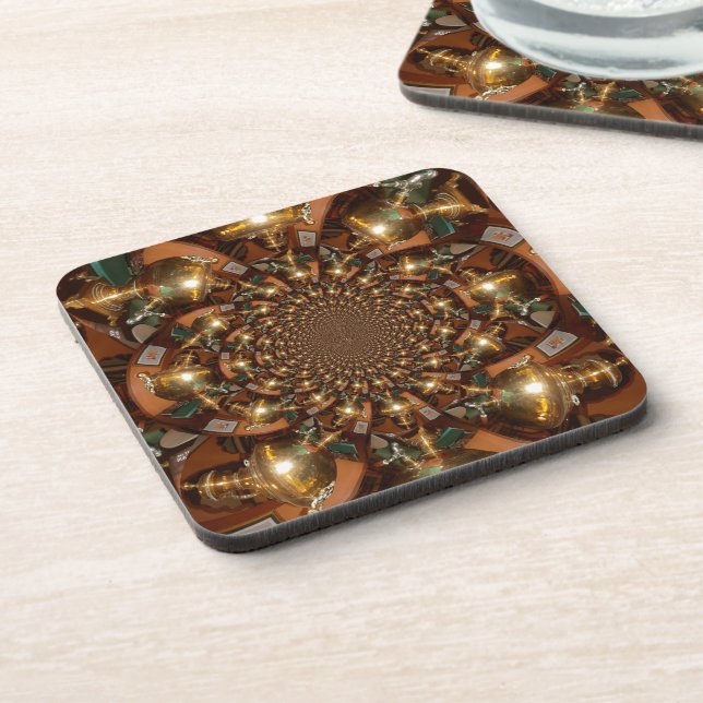 Silver and Gold Coaster (Left Side)